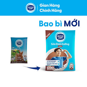 Thùng 48 Bịch Sữa Tươi Tiệt Trùng Dutch Lady Cô Gái Hà Lan Hương Socola 180ml