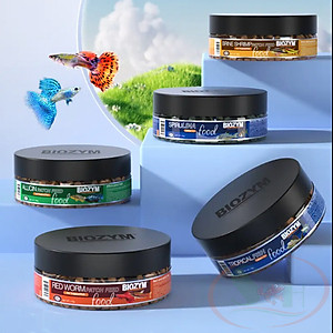 Thức ăn cá Biozym Red Worm Patch Feed viên dán trùng huyết giun đỏ cho cá tép cảnh