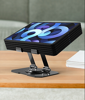 Giá đỡ cho ipad giá đỡ điện thoại máy tính bảng bằng kim loại ViaKing, Xoay 360 độ, Chất liệu thép carbon bền bỉ chắc chắn - Hàng nhập khẩu