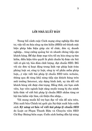 Kỹ năng cơ bản về viết bài pháp lý chuẩn SEO - bản in 2025
