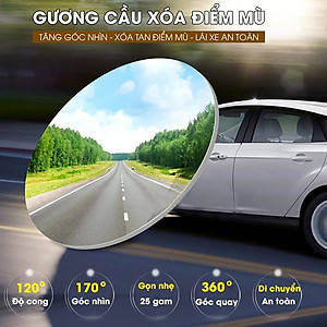 Gương cầu vô cực cho xe hơi xoay 360 độ 3R-057