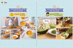 Máy Xay Thực Phẩm Bear QSJ-D02Q1 Xay Cực Êm 0.6L - Hàng Nhập Khẩu