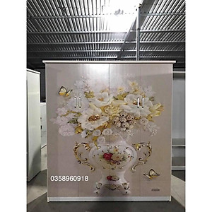 Tủ nhựa Đài Loan -  tủ quần áo nhựa 4 cánh Đài Loan màu Trắng  hồng  xanh dương  vân gỗ óc chó  vân gỗ