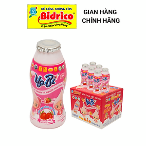 Sữa Chua Uống Tiệt Trùng Yobi Hương Cam / Hương Dâu ( Thùng 60 chai 100ml ) - Sản phẩm của Bidrico