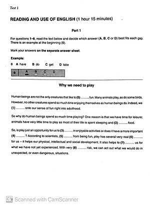 Cam English First 1 for Revísed Exam fro