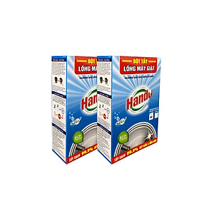 Combo 3 hộp 6 gói x100g bột tẩy lồng máy giặt Hando