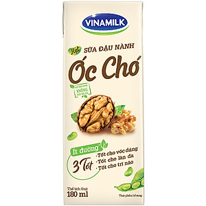 Thùng 48 hộp Sữa đậu nành Vinamilk hạt Óc chó 180ml