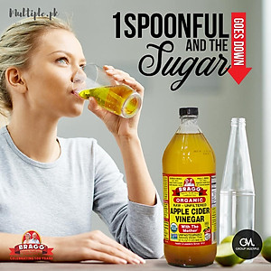 Combo 2 chai giấm táo BRAGG Hữu cơ Nhập khẩu USA chai 473ml siêu tiết kiệm