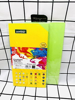 Xấp 10 Cái Bao Thư 12*22 Zentino Màu Sắc Đa Dạng