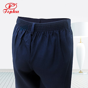 Quần xanh học sinh lưng thun, dây kéo trước, xếp mỗi bên 2 ly, dáng Baggy, size từ 20-85kg, Amazing