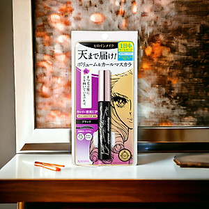 Mascara Chống Trôi Siêu Bền Giúp Nâng Cong Và Dày Mi Kissme Volume Up Mascara Super WP (6 G)