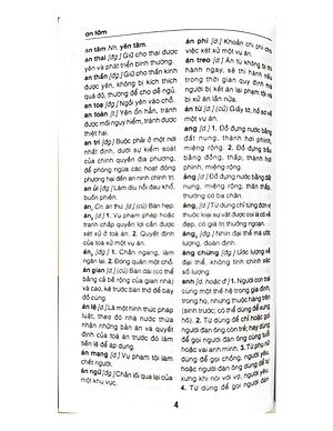 Từ Điển Tiếng Việt (Khổ Nhỏ) -  Vanlangbooks