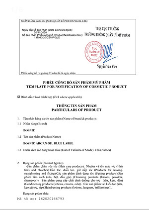 TINH DẦU DƯỠNG TÓC ARGAN OIL BOSNIC 120ML