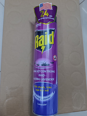 Bình xịt muỗi Raid hương lavender 520ml