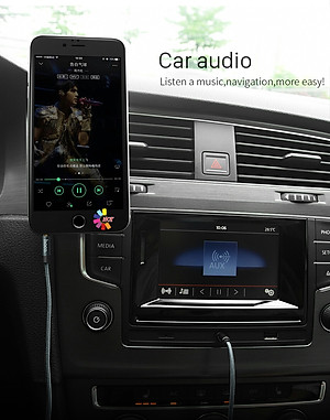 Hoco- Cáp Audio 2 đầu 3.5mm UPA04 Dài 1m - Hàng Chính Hãng