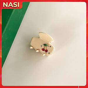 Kẹp tóc nữ hàn quốc KC11 NASI hình quả cherry nhỏ xinh dễ thương kẹp càng cua chất liệu cao cấp bền đẹp