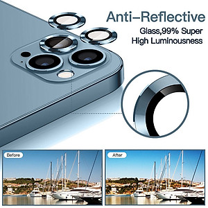 Bộ Vòng và Cường Lực Camera cho iPhone 14promax, 13 Pro Max, 13 Pro, 13, 13 Mini, 12 promax, 11 promax_B022