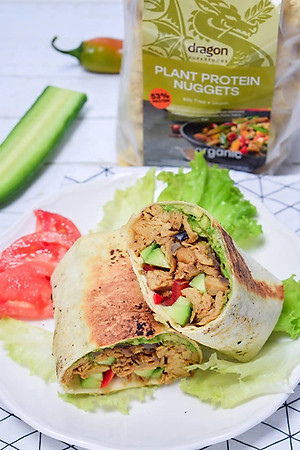 Thịt thuần chay dạng miếng từ đậu thực vật hữu cơ Dragon Superfoods