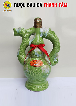 Đặc Sản Bình Định - Rượu Bàu Đá Thành Tâm BA BẦU (Màu xanh ngọc) 650ml - OCOP 3 Sao