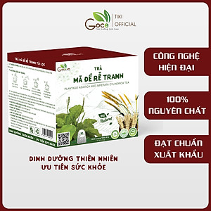 Trà mã đề rễ tranh túi lọc Goce - Lợi tiểu, tốt cho gan thận