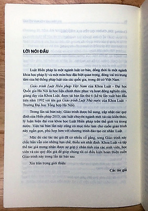 Giáo trình luật hiến pháp Việt Nam