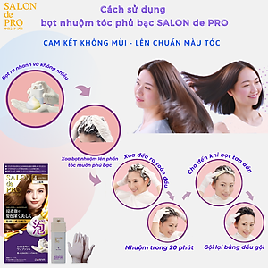 SALON de PRO Nhuộm tóc phủ bạc dạng bọt TFH4