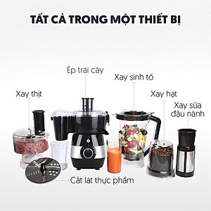 Máy Xay Thực Phẩm Đa Năng &amp; Trong 1 Mishio MK323 - Hàng Chính Hãng