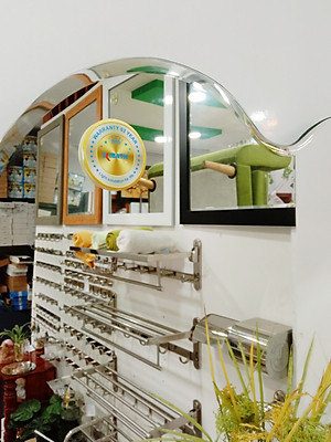 Gương soi Kibath hình trái tim KT 60x64 cm, KB-226