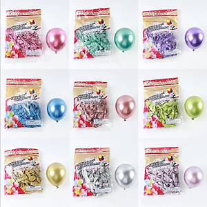 10 quả Bóng Bay Siêu Nhũ 6" - cực kì chất lượng