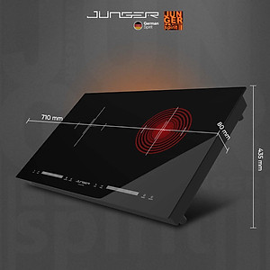 Bếp đôi điện từ hồng ngoại JUNGER CEJ-203-IF 4200W Không kén nồi Hàng Chính Hãng Bảo Hành 36 Tháng