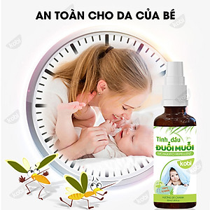 Xịt Tinh Dầu Đuổi Muỗi Sả Chanh Kobi Giúp Chống Muỗi, An Toàn Cho Bé   - 100ml