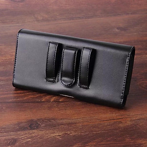 Bao da đựng điện thoại đeo ngang hông dùng được cho điện thoại từ 5inch dến 6,3 inch  , trên 6.7 inch - hàng nhập khẩu