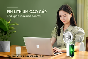 Quạt sạc mini cầm tay Sunhouse SHD7109 - Hàng chính hãng