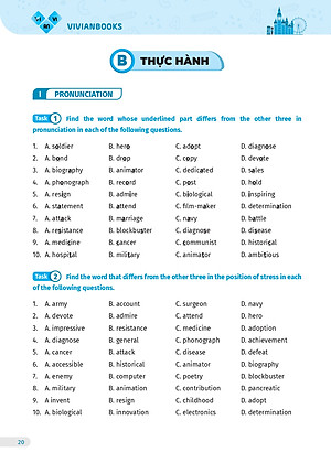 Sách Bài tập tiếng Anh lớp 12 Global Success, 4 kỹ năng (Có đáp án) – Tập 1– ThS Lê Vy Vivian