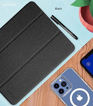 Bao da hiệu Mutural kèm khay đựng bút DÀNH CHO iPad Mini 6  - Hàng nhập khẩu