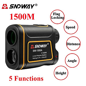Thươc Đo Khoảng Cách Công Nghệ Laser Hình Ống Nhòm 5 Trong 1 SNDWAY SW-600A, SW-1000A, SW-1500A Sử Dụng Trong Công Nghiệp - Xây Dựng, - Du Lịch - Chơi Golf - Hàng Chính Hãng