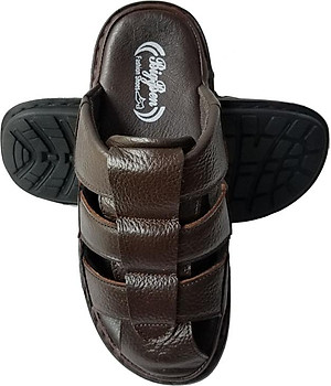 Dép Nam Bít Đầu Da Bò BIGGBEN Cao Cấp DN255