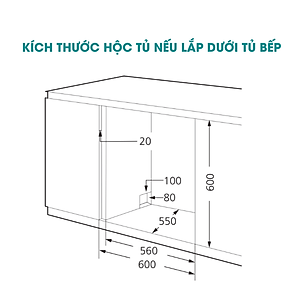 Máy Rửa Chén Ecalite EDW-SMS6080WH (Trắng) - 8 Bộ - 6 Chương Trình Rửa - Hàng Chính Hãng