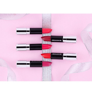 Son lì mềm môi Beauskin Luxury Darling Matte Hàn Quốc 3.5g (#01 Hồng cánh sen) tặng kèm móc khoá