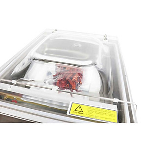 Máy hút chân không công nghiệp kiểu buồng VCC02. Hút bao nhanh, khỏe với buồng hút lớn, dễ sử dụng, tiết kiệm điện. Hàng nhập khẩu chính hãng SGE Thailand