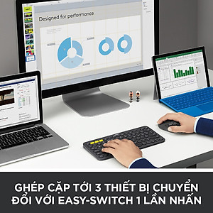 Chuột không dây bluetooth | USB Logitech M720 - Kết nối đa thiết bị, pin 2 năm, tương thích Mac | Windows - Hàng chính hãng