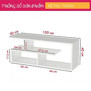 Kệ tivi gỗ công nghiệp cho phòng ngủ SMLIFE Torah