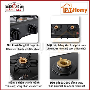 Bếp gas dương cao cấp để bàn Paloma PA-J51CE, sản xuất và nhập khẩu nguyên chiếc từ Nhật Bản, mẫu mới nhất, nhỏ gọn [Hàng chính hãng][Hàng nhập khẩu]