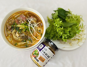 Xốt Bún Bò Huế HiXOT hũ 220gram, gia vị hoàn chỉnh, không cần nêm nếm