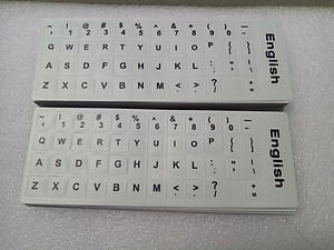 Miếng dán phím chữ ngôn ngữ Tiếng Anh, chuẩn ngôn ngữ US