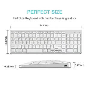 Bàn phím không dây K635 - pin sạc TypeC - đa kết nối bluetooth 5.0 + 3.0 + Usb wireless 2.4g hàng nhập khẩu