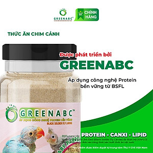Bột dinh dưỡng cho Vẹt Non, Chim Non GREENABC – Bổ sung dinh dưỡng protein, canxi, lipid - Hộp 280g