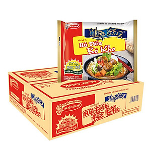 Thùng 30 Gói Hủ Tiếu Nhịp Sống vị Bò Kho 72g