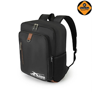 Balo Laptop Thời Trang Cao Cấp Xbags XB3101 Màu Đen, Thiết Kế Dạng Hộp Lớn Nhiều Ngăn, Chống Nước Chống Sốc, Cá Tính, Phù Hợp Đi Làm Đi Học!