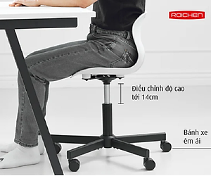 [Roichen - WOW] Ghế Roichen - WOW, ghế chỉnh Dáng ngồi đúng có chân xoay_Made in Korea